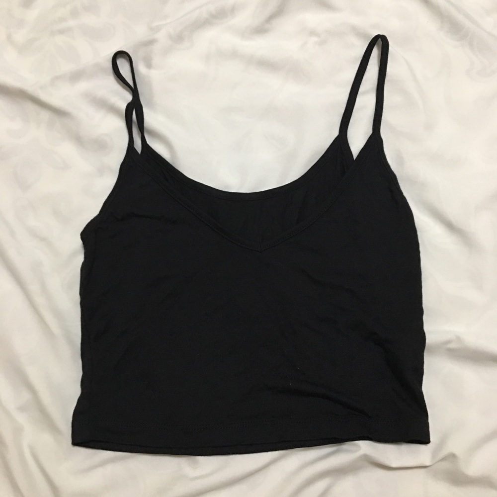 Black crop top